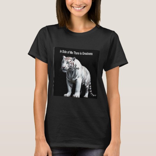 Tijger - Binnen In Me Zit Grootheid Sticker T-shirt (Voorkant)