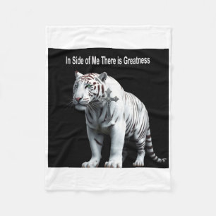 Tijger - Binnen In Mij Is Er Grootheid Sticker Fleece Deken