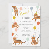 Tijger Birthday Party Kaart (Voorkant)
