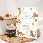 Tijger Birthday Party Kaart