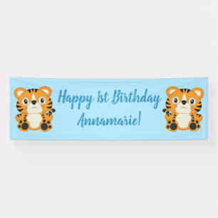 Tijger Birthday Party Spandoek