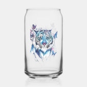 Tijger Blikvorm Glas (Achterkant)