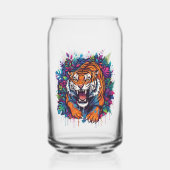 Tijger Blikvorm Glas (Achterkant)