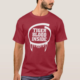 Tijger bloed in Shirt voor donkere kleding