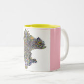 Tijger bloed. tweekleurige koffiemok (Voorkant rechts)