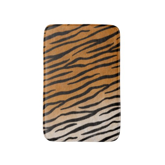 Tijger Bont Exotische Dierenprint Badmat (Voorkant Verticaal)