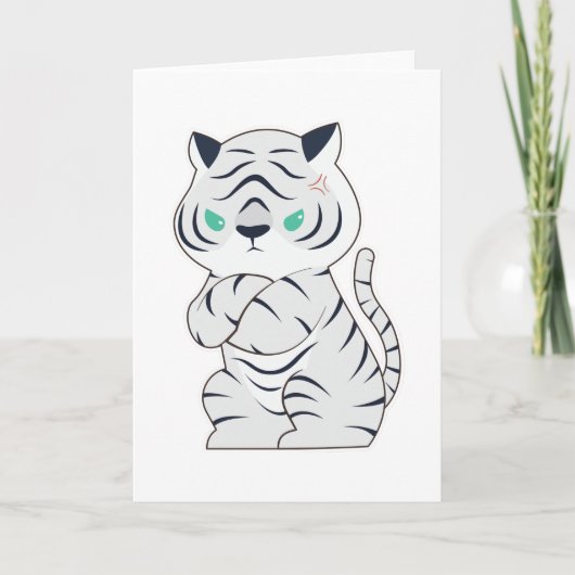 Tijger boos kaart (Voorkant)