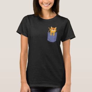Tijger Borstzak Roofdier Kat Siberische Tijger T-shirt