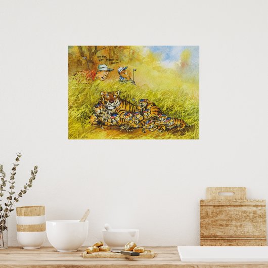 Tijger Bossen Poster (Keuken)