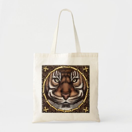 Tijger Botten canvas tas (Voorkant)