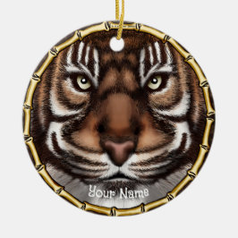 Tijger Botten Keramisch Ornament