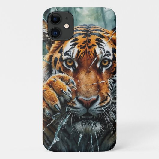 tijger breekt door Case-Mate iPhone case (Achterkant)