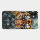 tijger breekt door Case-Mate iPhone case (Achterkant (horizontaal))