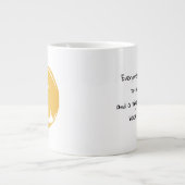 "Tijger brengt je terug naar realiteit" tijgersymb Grote Koffiekop (Voorkant)