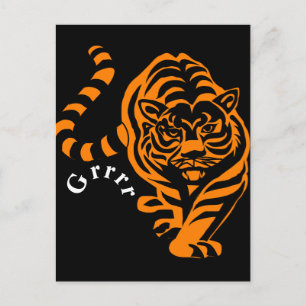 tijger briefkaart
