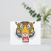 tijger briefkaart (Staand voorkant)