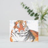 tijger briefkaart (Staand voorkant)