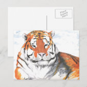 tijger briefkaart (Voorkant / Achterkant)