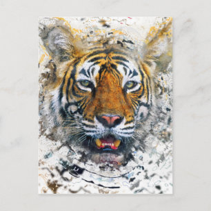 tijger briefkaart