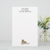 tijger briefpapier (Staand voorkant)