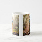 Tijger brullen in een Oerwoud Fine Art Koffiemok (Center)