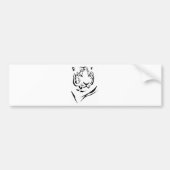 tijger bumpersticker (Voorkant)