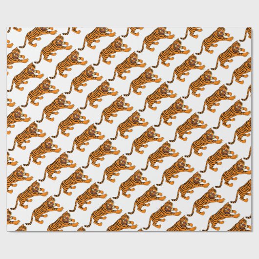 tijger cadeaupapier (Vlak)