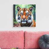 Tijger Canvas Afdruk (Insitu (Woonkamer))