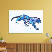 tijger canvas afdruk (Insitu (Woonkamer))