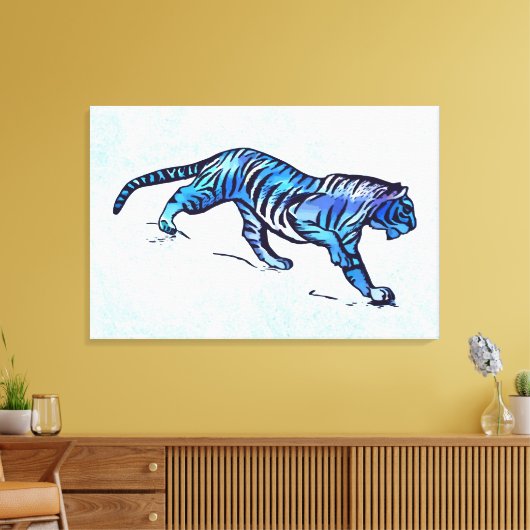 tijger canvas afdruk (Insitu (Woonkamer))