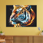 tijger canvas afdruk (Insitu (Woonkamer))