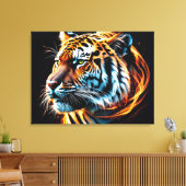 Tijger Canvas Afdruk (Insitu (Woonkamer))
