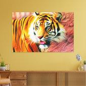 tijger canvas afdruk (Insitu (Woonkamer))