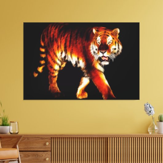 tijger canvas afdruk (Insitu (Woonkamer))