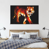 tijger canvas afdruk (Insitu (Slaapkamer))