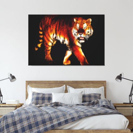tijger canvas afdruk (Insitu (Slaapkamer))