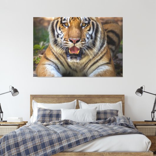 tijger canvas afdruk (Insitu (Slaapkamer))
