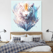 tijger canvas afdruk (Insitu (Slaapkamer))