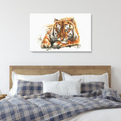 tijger canvas afdruk (Insitu (Slaapkamer))