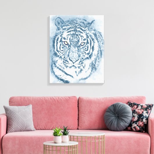 tijger canvas afdruk (Insitu (Woonkamer))
