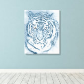 tijger canvas afdruk (Insitu (Houten vloer))