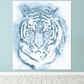 tijger canvas afdruk (Insitu (Houten vloer))