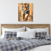 tijger canvas afdruk (Insitu (Slaapkamer))