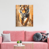 tijger canvas afdruk (Insitu (Woonkamer))