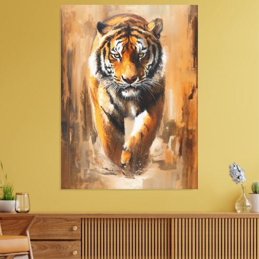 tijger canvas afdruk (Insitu (Woonkamer))