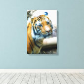 tijger canvas afdruk (Insitu (Houten vloer))