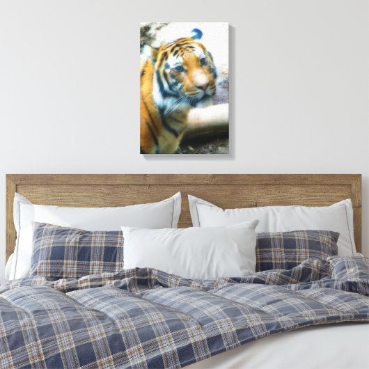 tijger canvas afdruk (Insitu (Slaapkamer))