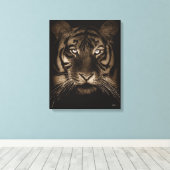 Tijger Canvas Kunst (Insitu (Houten vloer))