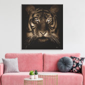 Tijger Canvas Kunst (Insitu (Woonkamer))