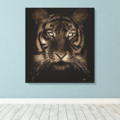 Tijger Canvas Kunst (Insitu (Houten vloer))